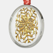 Metal Oval Ornament (Links)