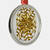 Metal Oval Ornament Aus Metall (Rechts)