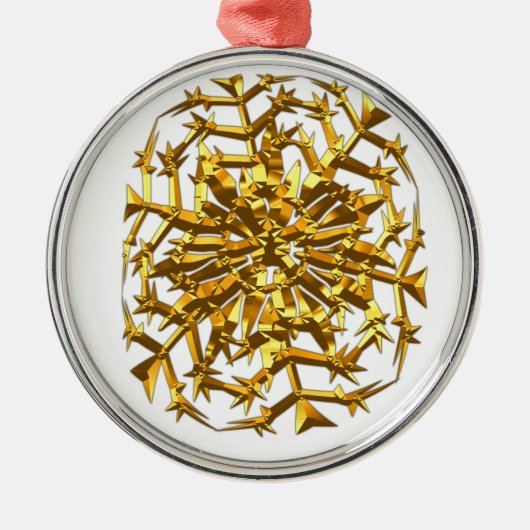 Metal Oval Ornament Aus Metall (Vorne)
