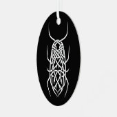 Metal Oval Ornament Aus Metall (Vorderseite links)