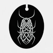 Metal Oval Ornament Aus Metall (Rückseite)