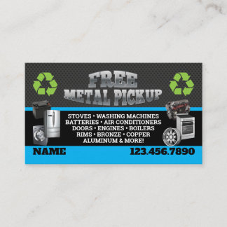 Metal Pick up Business Cards - English-Spanish Visitenkarte