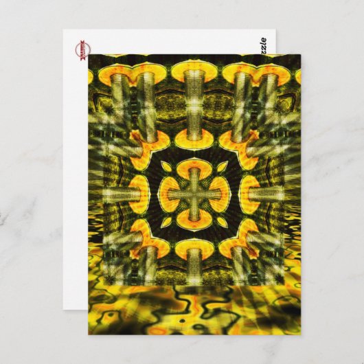 Metal-Pilze : Geometrie-Kunst : Postkarte (Vorne/Hinten)