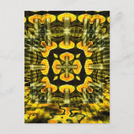 Metal-Pilze : Geometrie-Kunst : Postkarte (Vorderseite)