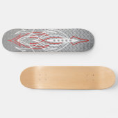 Metal Pinstriping Skateboard (Horizontal)