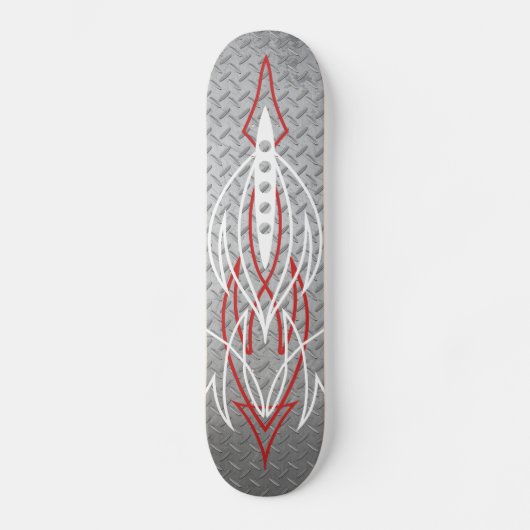 Metal Pinstriping Skateboard (Vorderseite)