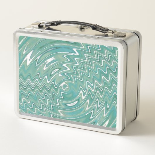 Metal Psychedelic grüne Lunchbox (Rückseite)