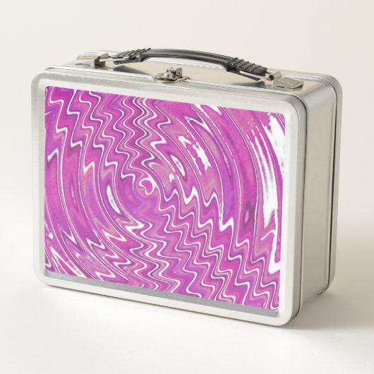 Metal Psychedelic Magenta Lunchbox (Vorderseite)
