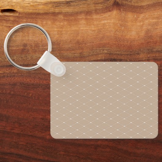 Metal-Rectangle-Schlüsselanhänger mit Bärenwagen Schlüsselanhänger (Rückseite)