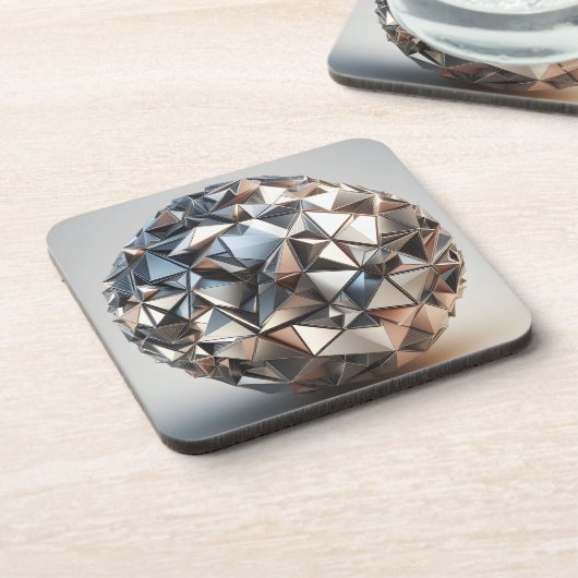 metal reflections design ball getränkeuntersetzer (Linke Seite)