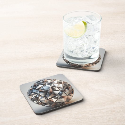 metal reflections design ball getränkeuntersetzer (Rechte Seite)