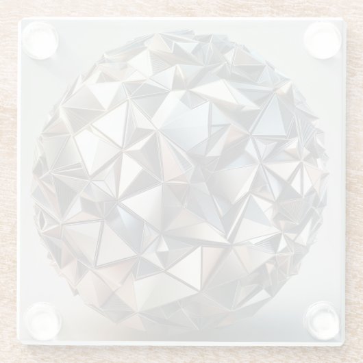 metal reflections design ball glasuntersetzer (Rückseite)