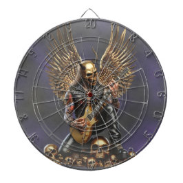 Metal- Rockgitarrist Hell 666 Dartboard Dartscheibe
