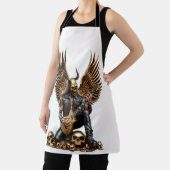 Metal Rockgitarrist Totenkopf Skelettfinger Schürze (InSitu)