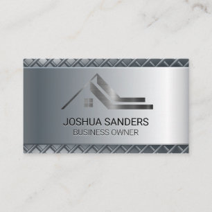 Metal Roof Top   Realtor Business Card Visitenkarte