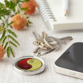 Metal Rooster Schlüsselanhänger (Seite)