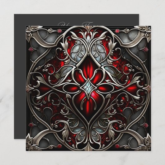 Metal Ruby Art (Vorne/Hinten)