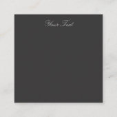 Metal Ruby Art Quadratische Visitenkarte (Rückseite)