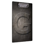 Metal Rustic G Monogram Clipboard Klemmbrett (Rechts)