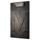 Metal Rustic M Monogram Clipboard Klemmbrett (Links)