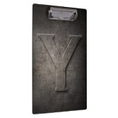 Metal Rustic Y Monogram Clipboard Klemmbrett (Rechts)