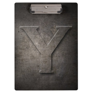 Metal Rustic Y Monogram Clipboard Klemmbrett