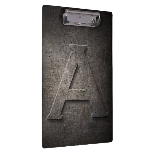 Metal-Rustikal-A-Monogramm-Zwischenablage Klemmbrett (Rechts)