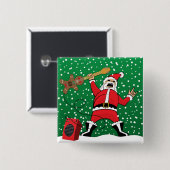 Metal Santa Button (Vorne & Hinten)