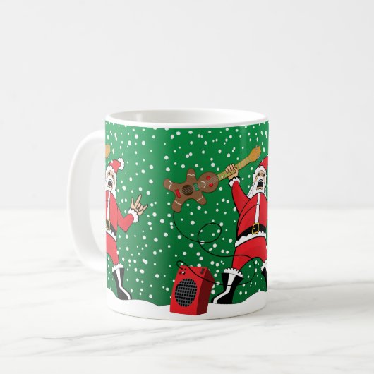 Metal Santa Kaffeetasse (Vorderseite Links)