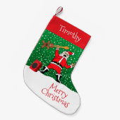 Metal Santa Kleiner Weihnachtsstrumpf (Vorderansicht (hängend))