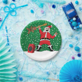 Metal Santa Pappteller (Party)