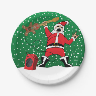 Metal Santa Pappteller