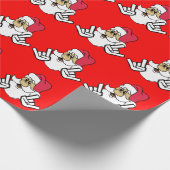 Metal Santa Wrapping Paper Geschenkpapier (Ecke)