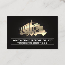 Metal Semi Truck | Treiber | Logistikleistungen Visitenkarte