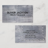 Metal Sheets Riveted Visitenkarte (Vorne/Hinten)