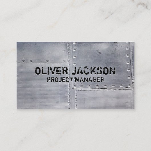 Metal Sheets Riveted Visitenkarte (Vorderseite)