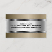 Metal Shine Business Card Visitenkarte (Rückseite)