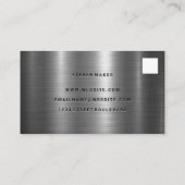 Metal Shine | White Box Visitenkarte (Rückseite)