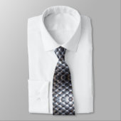 Metal Shiny Muster Urban Zeitgenössisch Krawatte (Gebunden)