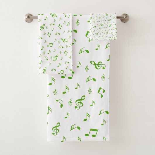 metal, shiny, pattern, music, note, elegan badhandtuch set (Insitu)