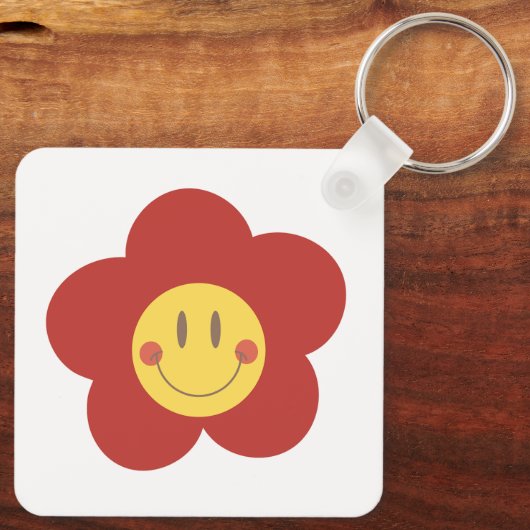  Metal Square Keychain Schlüsselanhänger (Rückseite)