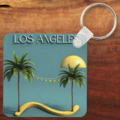 Metal Square Keychain Schlüsselanhänger (Rückseite)