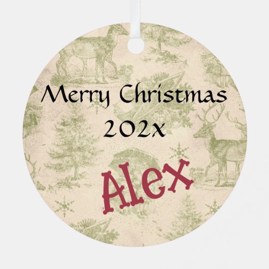 Metal Square Ornament (Rückseite)