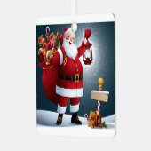 Metal Square Ornament Aus Metall (Vorderseite links)