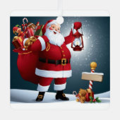 Metal Square Ornament Aus Metall (Vorderseite)
