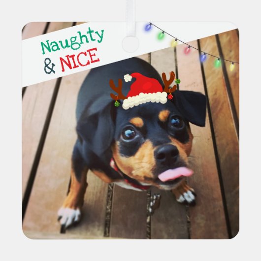 Metal Square Ornament Aus Metall (Vorderseite)