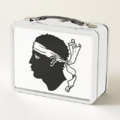 Metal Stainless Lunchbox - Flagge Korsikas (Rückseite)