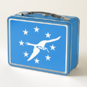 Metal Stainless Lunchbox - Flagge von Corpus Chris (Rückseite)