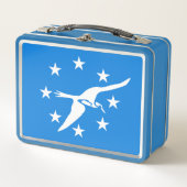 Metal Stainless Lunchbox - Flagge von Corpus Chris (Vorderseite)