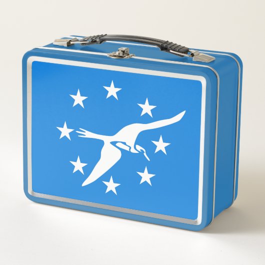 Metal Stainless Lunchbox - Flagge von Corpus Chris (Vorderseite)